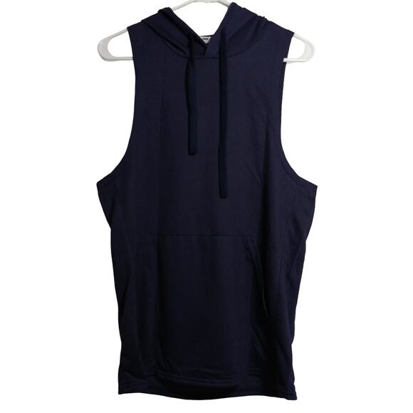 COOFANDY Men Workout Hooded Tank Tops Sleeveless Muscle Cut Off Shirts Size S - Picture 1 of 6
